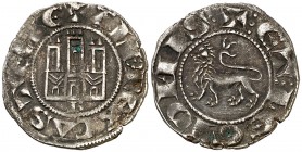 Alfonso X (1252-1284). Burgos. Dinero. (AB. 248, como pepión). 1,04 g. Escasa. MBC.