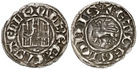 Alfonso X (1252-1284). Córdoba. Dinero. (AB. 249, como pepión). 1 g. Rara. MBC.