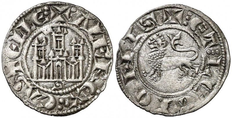 Alfonso X (1252-1284). Sevilla. Dinero. (AB. 254, como pepión). 0,95 g. Escasa. ...