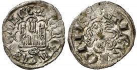 Alfonso X (1252-1284). Sevilla. Novén. (AB. 269). 0,70 g. Vellón muy rico. MBC+.