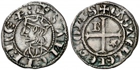 Sancho IV (1284-1295). Burgos. Miaja coronada. (AB. 308). 0,81 g. MBC+.
