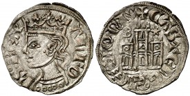 Alfonso XI (1312-1350). Burgos. Cornado. (AB. 335.1). 0,74 g. Atractiva. EBC-.