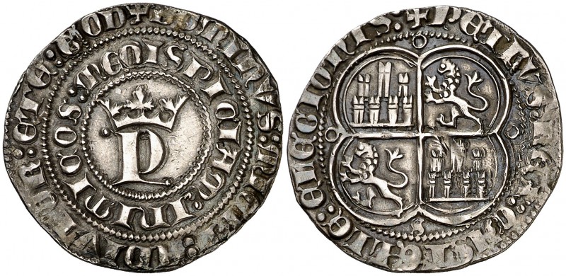 Pedro I (1350-1368). Sevilla. Real. (AB. 380). 3,16 g. La G de EGO rectificada s...