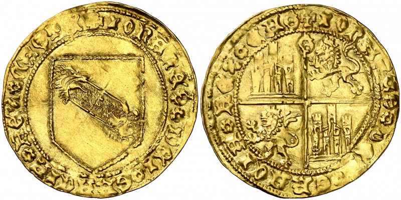 Juan II (1406-1454). Sevilla. Dobla de la banda. (AB. 617.1). 4,57 g. Flan grand...