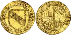 Juan II (1406-1454). Sevilla. Dobla de la banda. (AB. 617.1). 4,57 g. Flan grande. MBC+.