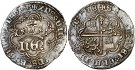 Enrique IV (1454-1474). Sevilla. Real de anagrama. (AB. 713). 3,31 g. Precioso color. MBC+.