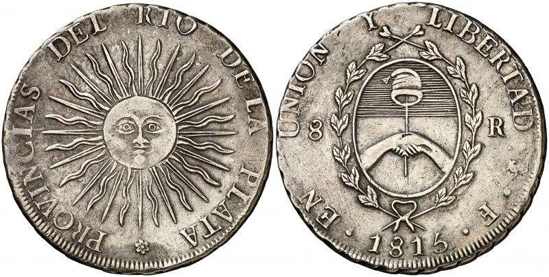 1815. Argentina. Provincias del Río de la Plata. Potosí. F. 8 reales. (Kr. 14). ...