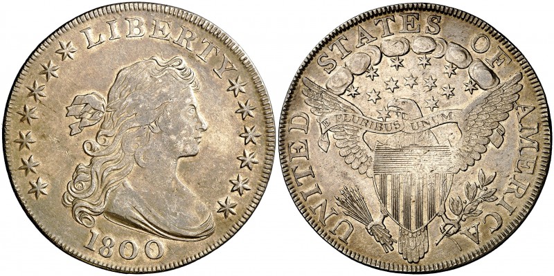 1800. Estados Unidos. 1 dólar. (Kr. 32). 26,89 g. AG. Bella. Preciosa pátina. Mu...