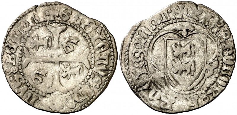 Francia. Gaston de Grailly (1436-1472). Bearn. Blanc. (D. 1254). 2,96 g. AG. Muy...