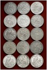 1923-1934. Perú. Lima. 1 sol. Lote de 60 monedas. Imprescindible examinar. BC+/MBC+.