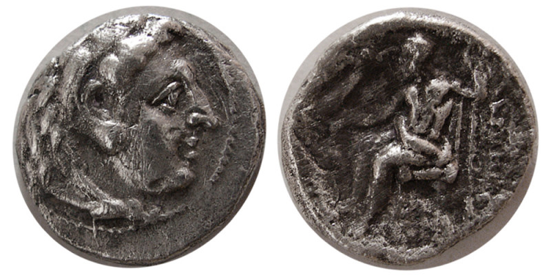 KINGS of MACEDON. Alexander III. 336-323 BC. AR Hemidrachm (1.78 gm; 12 mm). Hea...