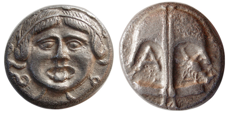 THRACE, Apollonia Pontika. Mid-late 4th century BC. AR Drachm (3.23 gm; 14 mm). ...