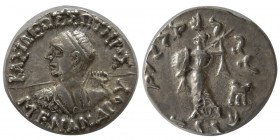 INDO-GREEK KINGS, Menander I. 165/55-130 BC. AR Drachm.