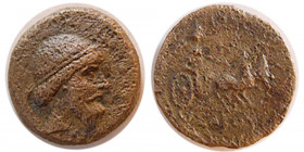 KINGS of PARTHIA. Mithradates I. 165-132 BC. Æ tetrachalkon. Rare.