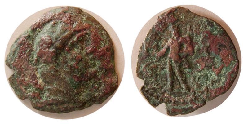 KINGS of PARTHIA. Phraates II (132-127 BC). Æ chalkos (1.60 gm; 15 mm). Mint = S...