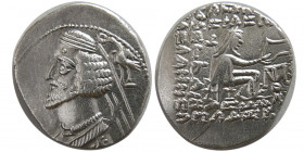 KINGS of PARTHIA. Phraates IV 38-2 BC. AR Drachm.  Mithradatkart.