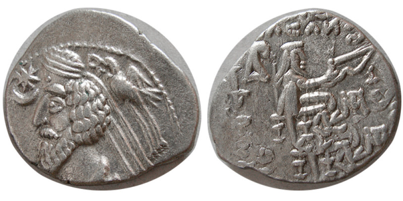 KINGS of PARTHIA. Phraates IV (38/7-2 BC). AR Drachm (3.49 gm; 21 mm). Diademed ...
