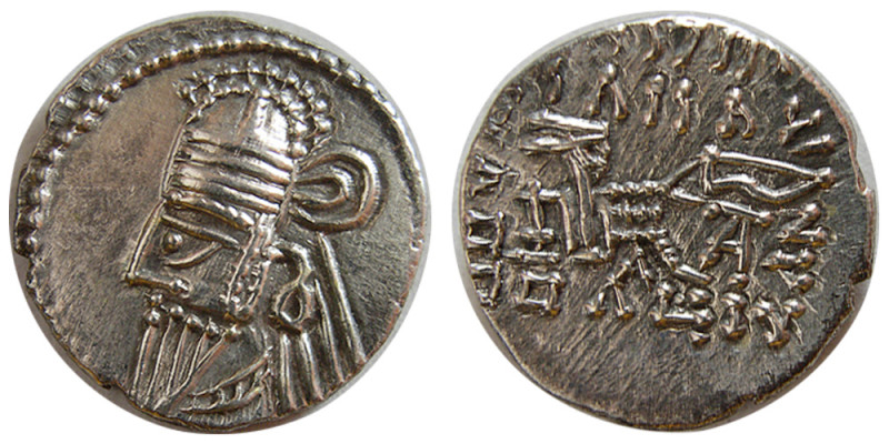 KINGS of PARTHIA. Osroes II (Circa AD 190-208). AR Drachm (3.66 gm; 20 mm). Ekba...
