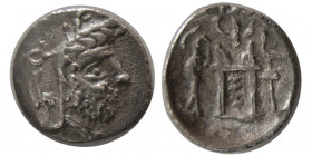 KINGS of PERSIS. Autophradates II.  2nd century BC. AR Hemiobol
