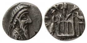 KINGS of PERSIS. Autophradates IV (1st century BC). AR Hemidrachm