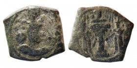 SASANIAN KINGS. Shapur II, 309-379 AD. Æ Pashiz. RRR.