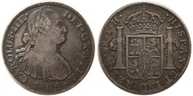 Mexico. Carolus IIII. 1804 MO T.H., Silver 8 Reales
