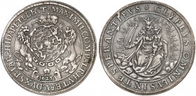 BAYERN. Maximilian I., 1598-1651. 
Taler 1625. Dav. 6071 A, Witt. 890, Hahn 109 winz. Hksp. (?), ss+