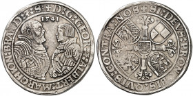 BRANDENBURG - FRANKEN. Georg, "der Fromme" und Albrecht, "der Jüngere", 1536-1545. 
Taler 1541, Schwabach. Dav. 8967, v. Schr. 690, Slg. Wilm. - ss