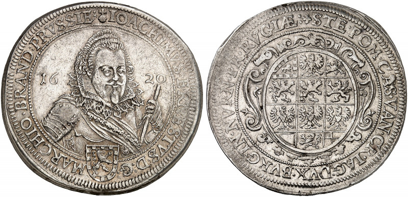 BRANDENBURG - ANSBACH. Joachim Ernst, 1603-1625. 
Taler 1620, Fürth. Dav. 6228,...