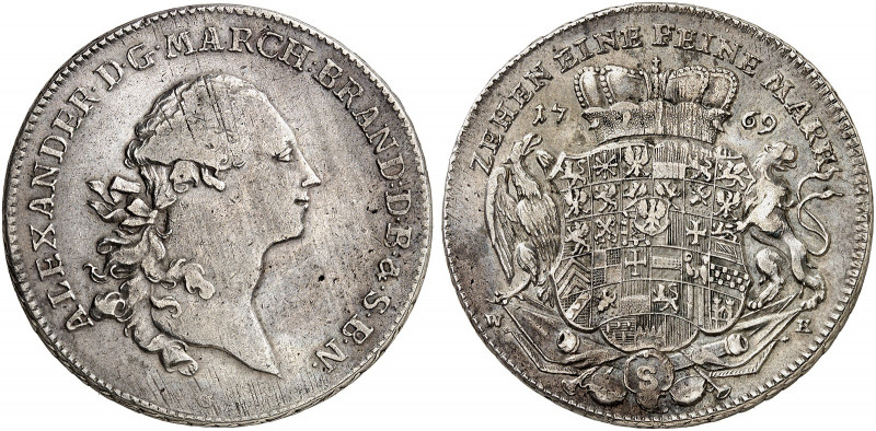 BRANDENBURG - ANSBACH. Christian Friedrich Karl Alexander, 1757-1791. 
Konventi...