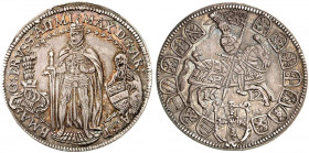 DEUTSCHER ORDEN. Maximilian I., Erzherzog von Österreich, 1590-1618. 
1/4 Taler 1612, Hall. Prokisch 72 C/c schöne Patina, ss