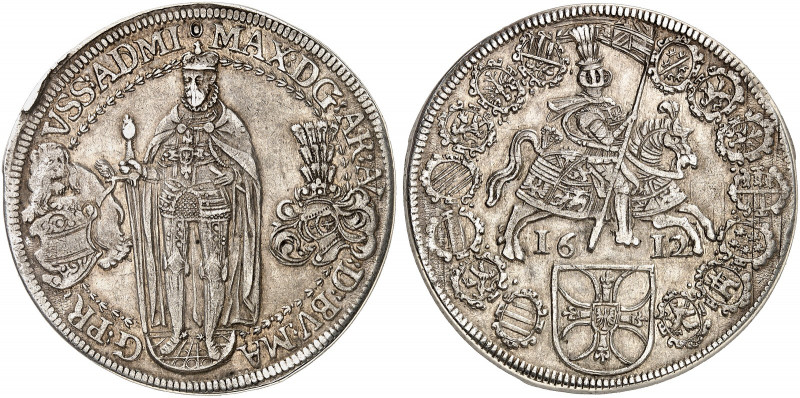 DEUTSCHER ORDEN. Maximilian I., Erzherzog von Österreich, 1590-1618. 
Taler 161...