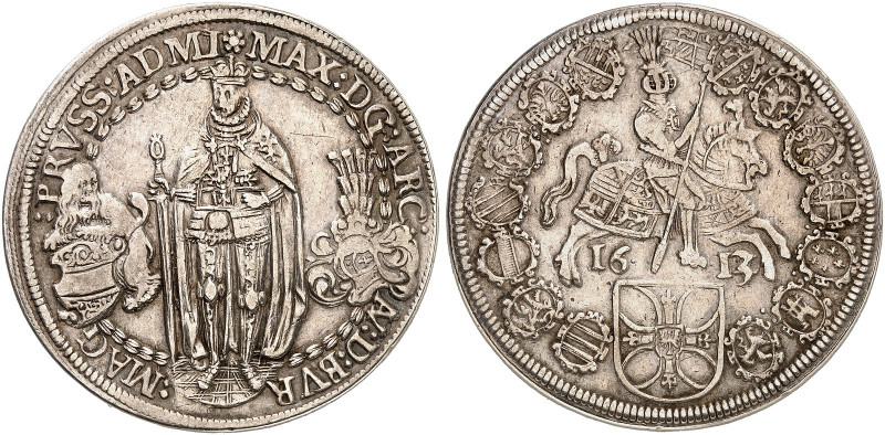 DEUTSCHER ORDEN. Maximilian I., Erzherzog von Österreich, 1590-1618. 
Taler 161...