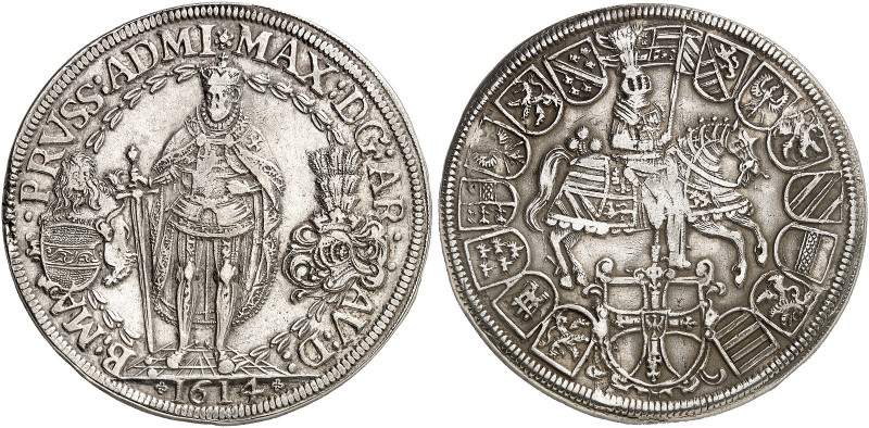 DEUTSCHER ORDEN. Maximilian I., Erzherzog von Österreich, 1590-1618. 
Doppeltal...