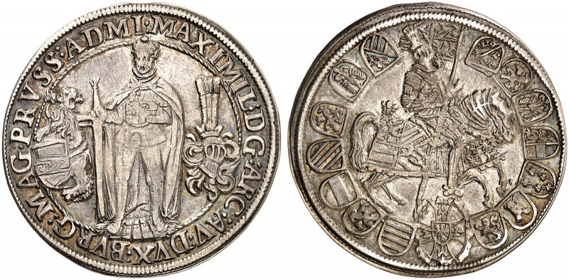 DEUTSCHER ORDEN. Maximilian I., Erzherzog von Österreich, 1590-1618. 
1/4 Taler...