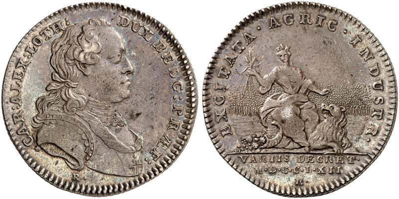 DEUTSCHER ORDEN. Karl Alexander von Lothringen, 1761-1780. 
Silbermedaille 1762...