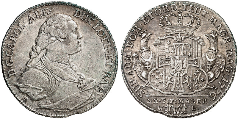 DEUTSCHER ORDEN. Karl Alexander von Lothringen, 1761-1780. 
1/2 Konventionstale...