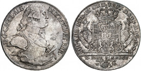 DEUTSCHER ORDEN. Karl Alexander von Lothringen, 1761-1780. 
Konventionstaler 1776, Wertheim. Dav. 2813, Prokisch 247 f. vz
