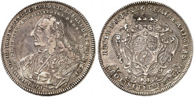HOHENLOHE - NEUENSTEIN - ÖHRINGEN. Johann Friedrich II., 1702-1765. 
1/4 Konventionstaler 1760, Nürnberg. Albr. 164 kl. Kr., ss