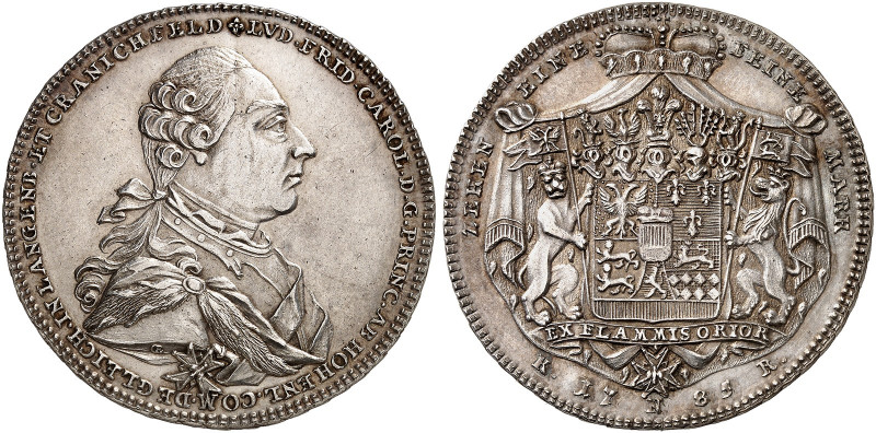HOHENLOHE - NEUENSTEIN - ÖHRINGEN. Ludwig Friedrich Karl, 1765-1805. 
Konventio...