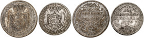HOHENLOHE - INGELFINGEN. Philipp Heinrich und Heinrich August, 1743-1781. 
Lot von 2 Stück: 10, 20 Kreuzer 1770, Nürnberg. Albr. 202, 201 ss, s - ss...