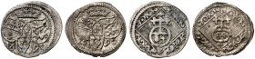 HOHENLOHE - WALDENBURG - SCHILLINGSFÜRST. Ludwig Gustav, 1675-1697. 
Lot von 2 Stück: 1/84 Taler 1690, Friedberg. Albr. 281 ss, ss+