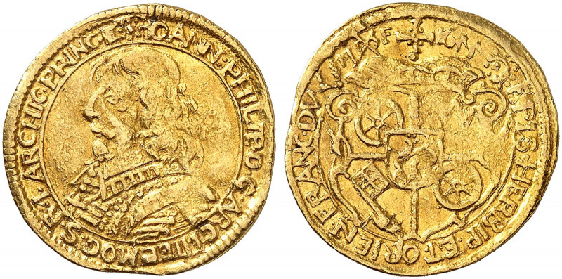MAINZ. - Erzbistum. Johann Philipp von Schönborn, 1647-1673. 
Dukat 1655. Fried...