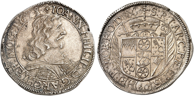 MAINZ. - Erzbistum. Johann Philipp von Schönborn, 1647-1673. 
Sortengulden zu 6...