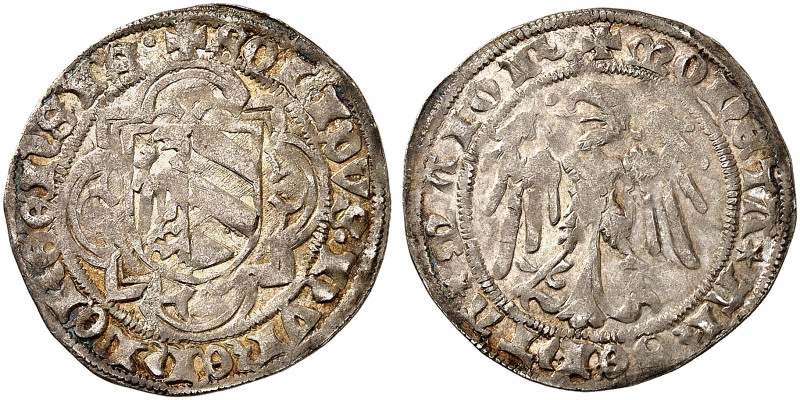 NÜRNBERG. - Stadt. 
Schilling o. J. (1434-1437). Kellner 105, Slg. Erl. 73 f. s...