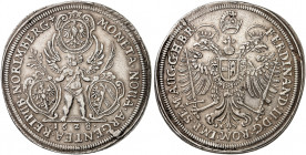 NÜRNBERG. - Stadt. 
Taler 1628, mit Titel Ferdinand II. Dav. 5642, Kellner 235, Slg. Erl. 422 min. justiert, ss+