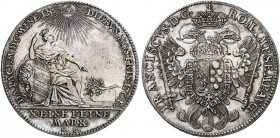 NÜRNBERG. - Stadt. 
Konventionstaler 1761, mit Titel Franz I., "Friedenswunsch". Dav. 2487, Kellner 339, Slg. Erl. 712 min. Sfr., ss - vz