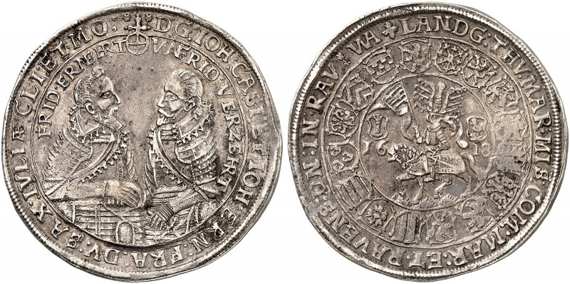 SACHSEN - COBURG - EISENACH. Johann Casimir und Johann Ernst, 1572-1633. 
Taler...