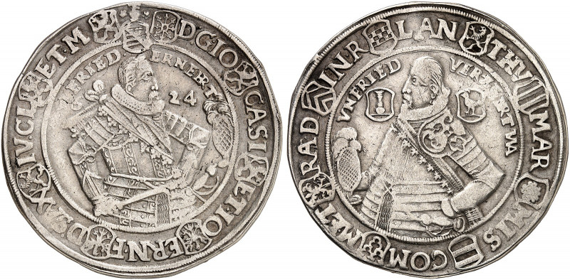 SACHSEN - COBURG - EISENACH. Johann Casimir und Johann Ernst, 1572-1633. 
Taler...