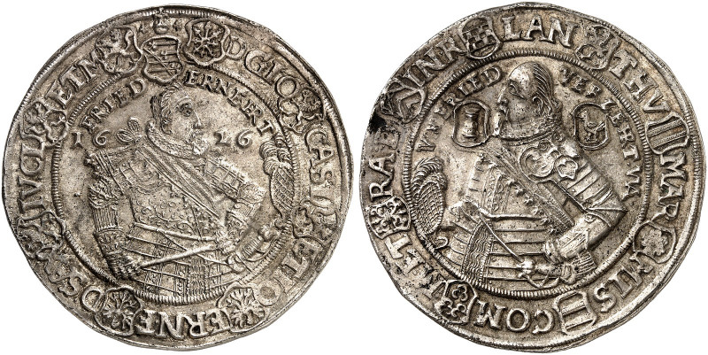 SACHSEN - COBURG - EISENACH. Johann Casimir und Johann Ernst, 1572-1633. 
Taler...